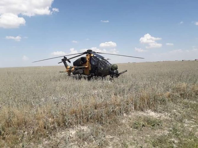 ATAK helikopteri Aksaray’a acil iniş yaptı