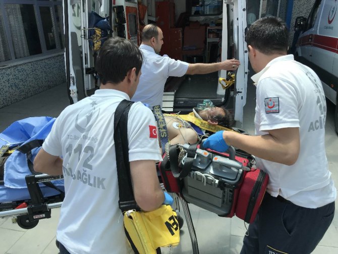 Geçirdiği epilepsi krizi sonrası düşerek yaralandı