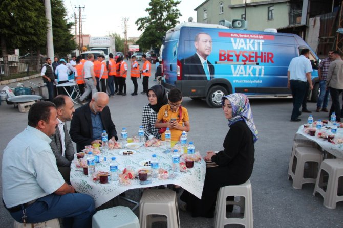 Beyşehir Belediyesi sanayi esnafını iftar sofrasında buluşturdu