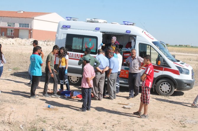 Lastiği patlayan otomobil takla attı: 1’i ağır 4 yaralı