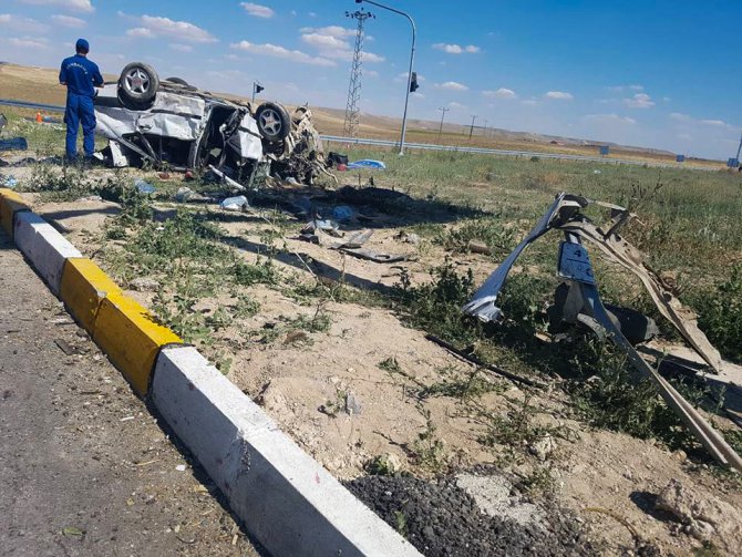 Konya’da otomobil attı: 1 ölü, 7 yaralı