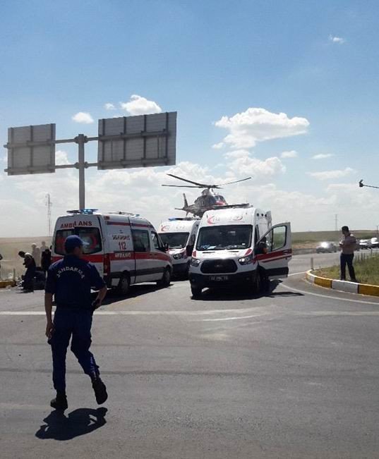 Konya’da otomobil attı: 1 ölü, 7 yaralı