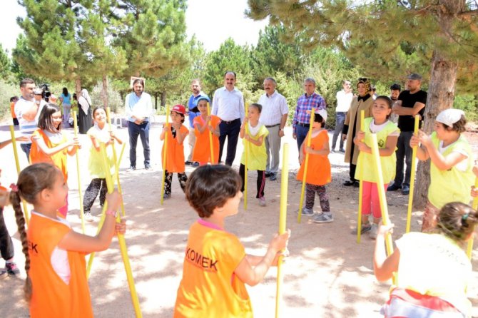 Başkan Altay, yaz kampındaki öğrencilerle buluştu