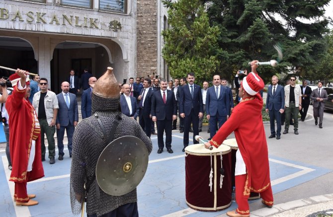 Çevre ve Şehircilik Bakanı Kurum ile Sağlık Bakanı Koca Başkan Altay’ı ziyaret etti