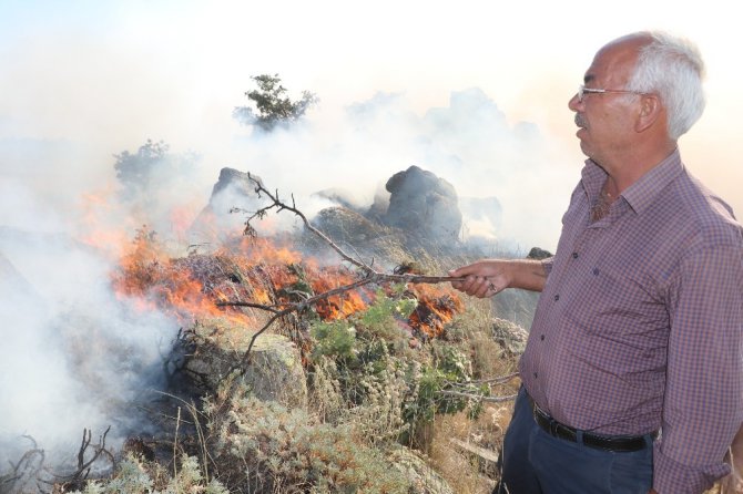 Hasan Dağı’nda orman yangını