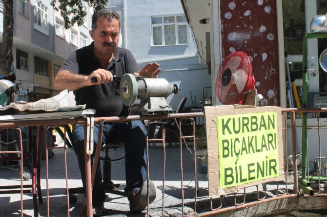 Bıçakçılarda Kurban Bayramı yoğunluğu