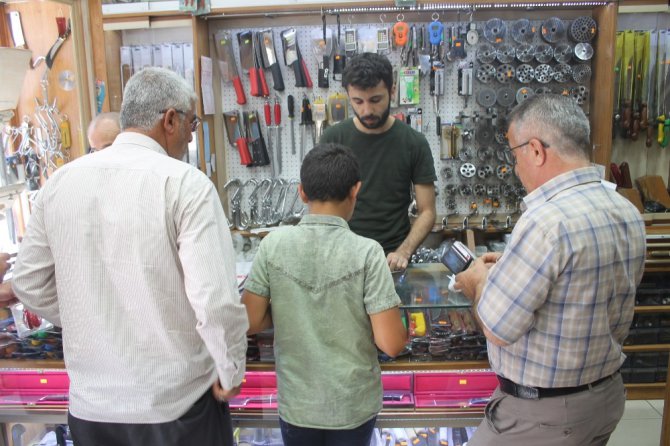 Bıçakçılarda Kurban Bayramı yoğunluğu