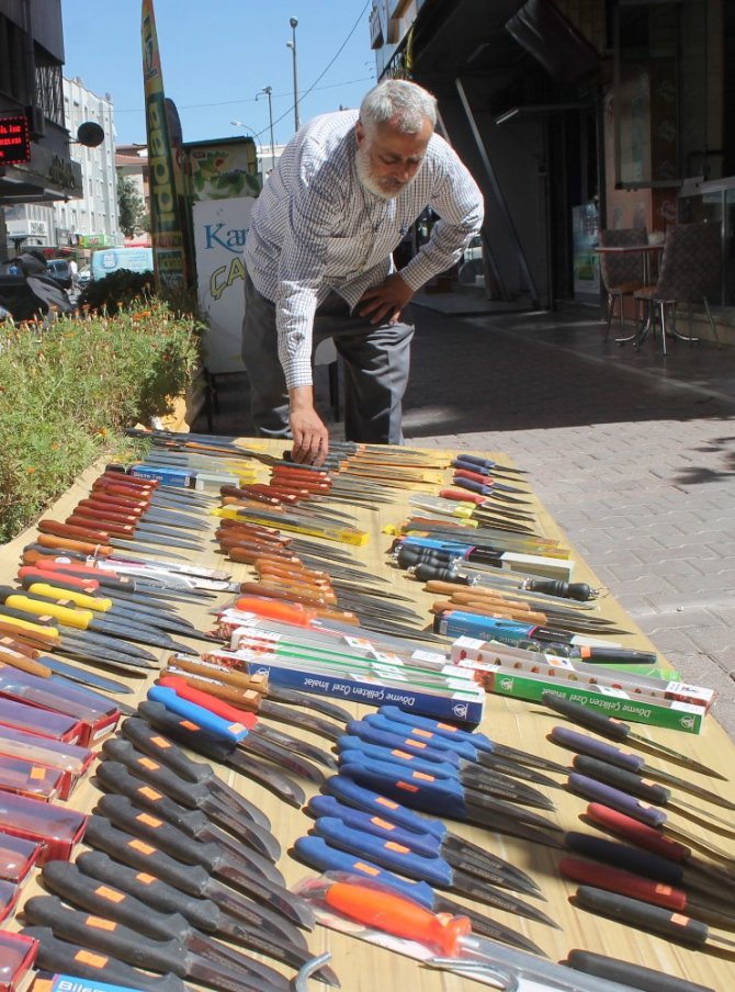 Bıçakçılarda Kurban Bayramı yoğunluğu