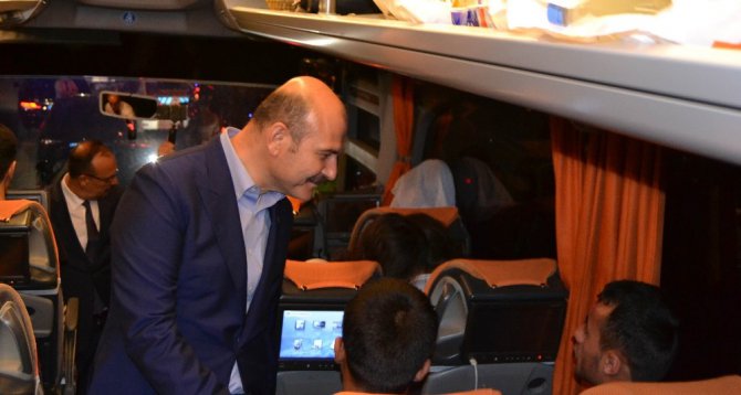 Bakan Soylu trafik denetimine katıldı