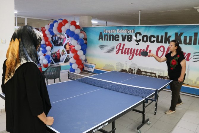 Beyşehir Belediyesi Anne ve Çocuk Kulübü hizmete açıldı