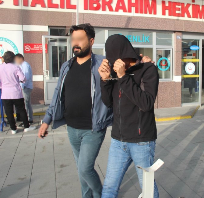 Kapıdan polis girdi, havadan drone takip etti