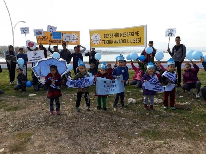 Beyşehir’de Dünya Diyabet Günü farkındalık yürüyüşü