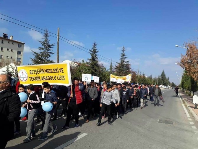 Beyşehir’de Dünya Diyabet Günü farkındalık yürüyüşü