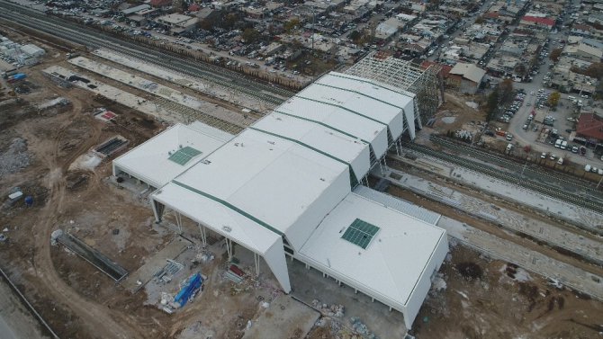 Konya’nın yeni YHT Garı havadan görüntülendi