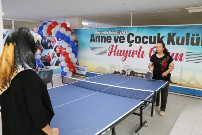 Beyşehirli kadınların yeni adresi “anne ve çocuk” kulübü