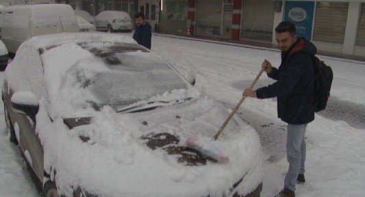 Konya’da kar yağışı etkili olmaya devam ediyor