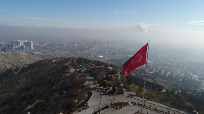 Konya’da eşsiz sis manzarası