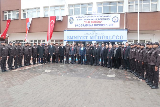 Aksaray’da çarşı ve mahalle bekçileri göreve başladı