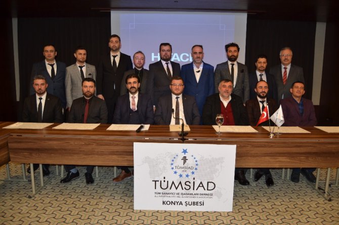 TÜMSİAD Konya Şubesinde yeni yönetim göreve başladı