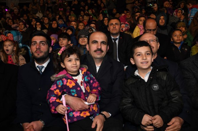 Konya’da çocukların fener alayı coşkusundan renkli görüntüler