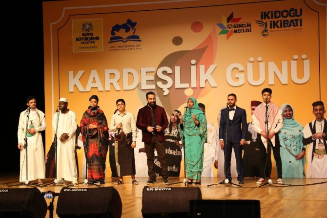 Konya’da Arap öğrencilerden kardeşlik mesajı