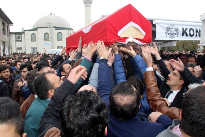 Polonya’da öldürülen Furkan, Konya’da son yolculuğuna uğurlandı