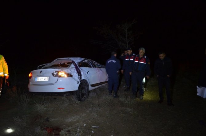 Konya’da otomobil takla attı: 1 ölü, 4 yaralı