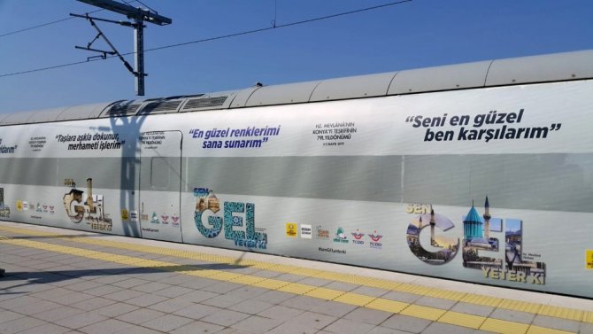 Hazreti Mevlana Anısına özel Rumi Treni oluşturuldu