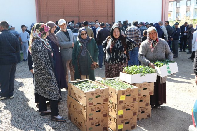 Aksaray’da Ziraat Odası çiftçilere 500 bin fide dağıttı