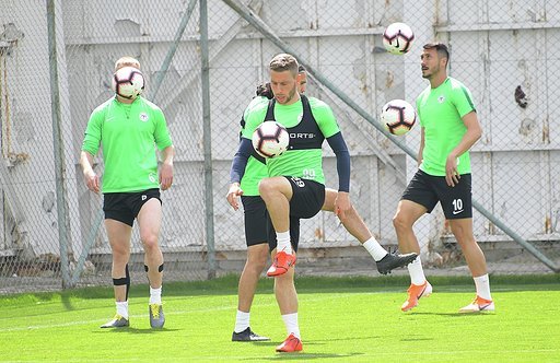 Atiker Konyaspor, Alanyaspor maçı hazırlıklarını sürdürdü