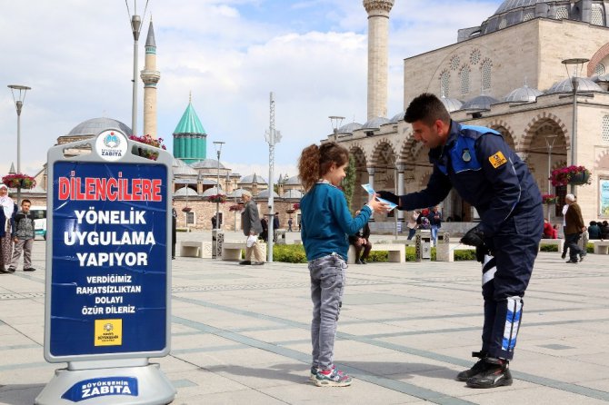 Konya’da dilencilik yapanlara karşı denetim arttırıldı