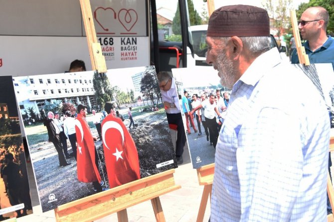 Karatay Belediyesi 15 Temmuz’u fotoğraf sergisi ve kan bağışı kampanyasıyla andı.