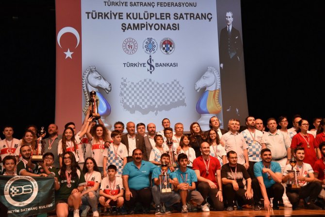 Türkiye Kulüpler Satranç Şampiyonası Finallerinin ödül töreni yapıldı