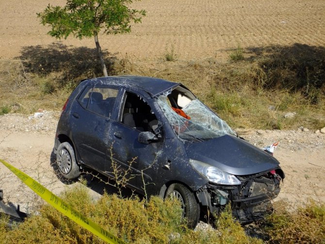 Aksaray’da otomobil takla attı: 1 ölü, 2 yaralı