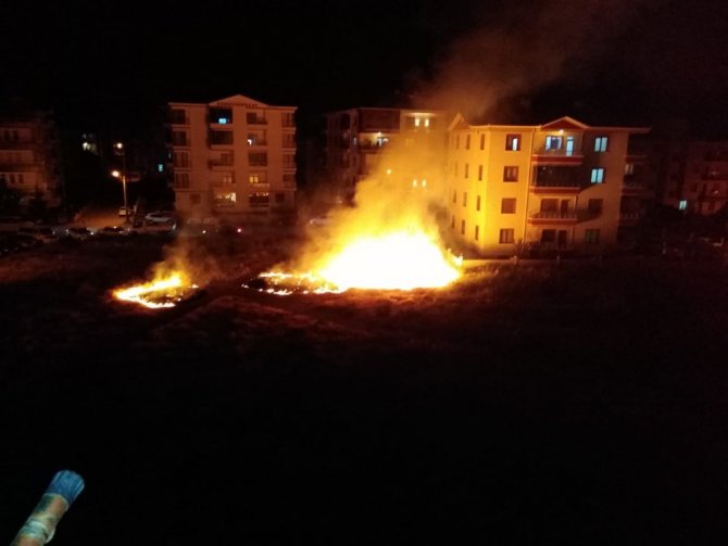 Aksaray’da düğün evinde havai fişek yangına neden oldu