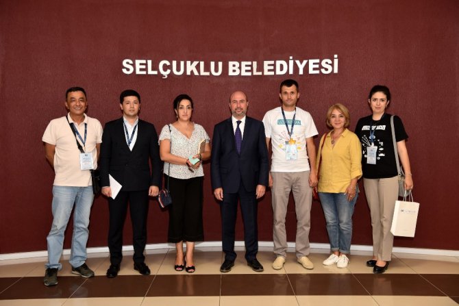 Özbekistan Heyeti’nden Selçuklu Belediyesine ziyaret