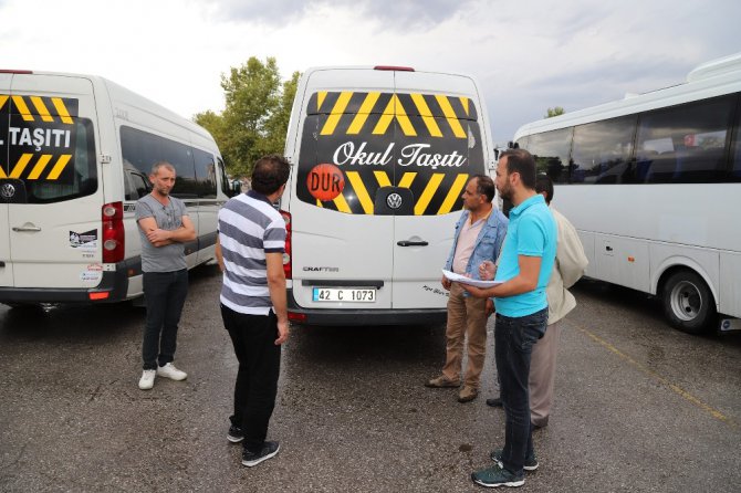 Konya Büyükşehir’den okul servis araçlarına sıkı denetim