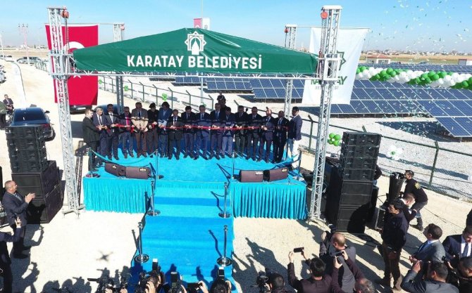 Karatay Güneş Enerji Santrali hizmete açıldı