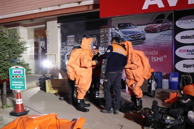 Aksaray’daki kimyasal ve biyolojik madde şüphesi negatif çıktı