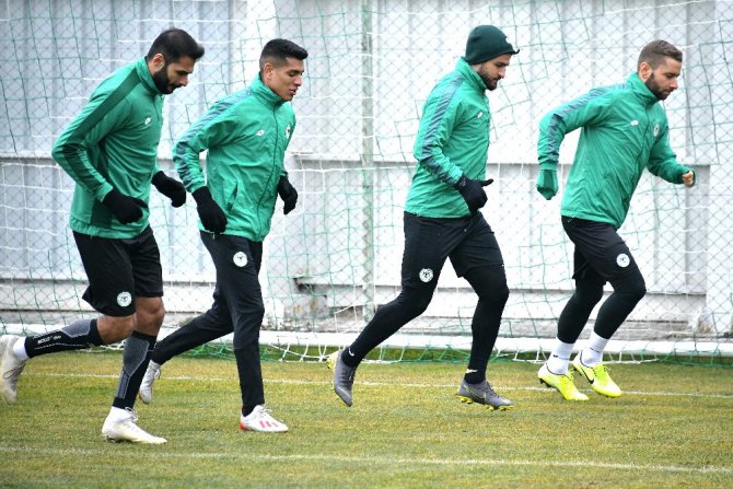 Konyaspor, A.Alanyaspor maçı hazırlıklarını sürdürdü