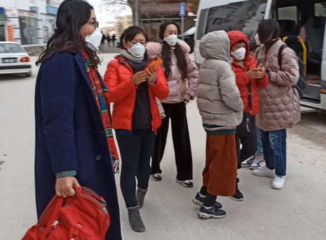 Aksaray’da korona virüsü şüphesiyle 9 Çinli turist karantina altına alındı