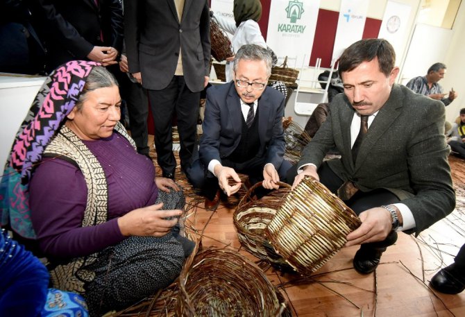 Karatay’da hasır ve sepet sanatı yeniden canlandı