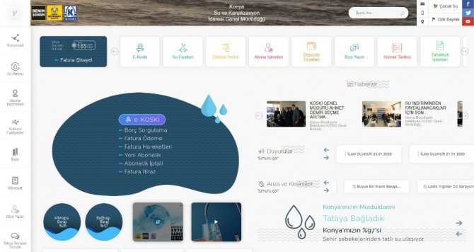 KOSKİ’nin yeni internet sitesi hizmete sunuldu