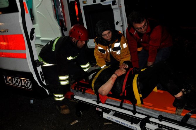 Konya’da otomobil takla attı: 1 ölü, 2 yaralı