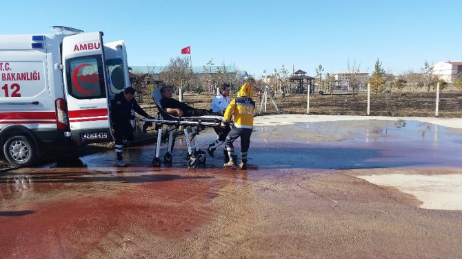 Konya’da kalp krizi geçiren hastaya hava ambulansı