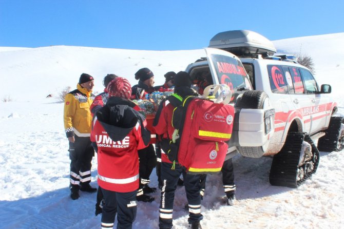 Helikopter destekli çığ tatbikatı gerçeğini aratmadı