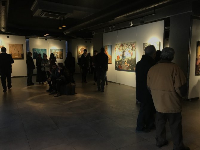 MEDAŞ Sanat Galerisinde öğrencilerden karma resim sergisi