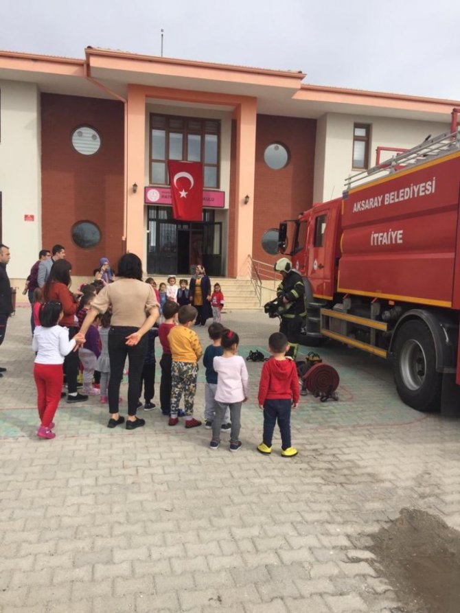 Aksaray İtfaiyesinden deprem tatbikatı