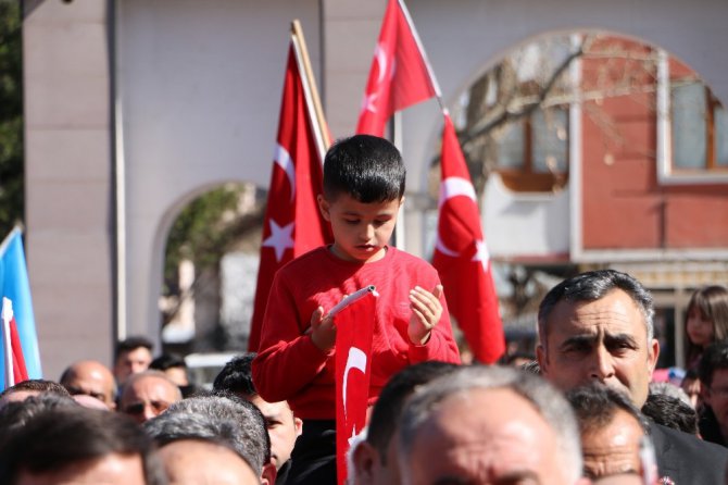 Konya’da şehitler için yürüdüler