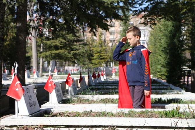 Konya’da şehitler için yürüdüler